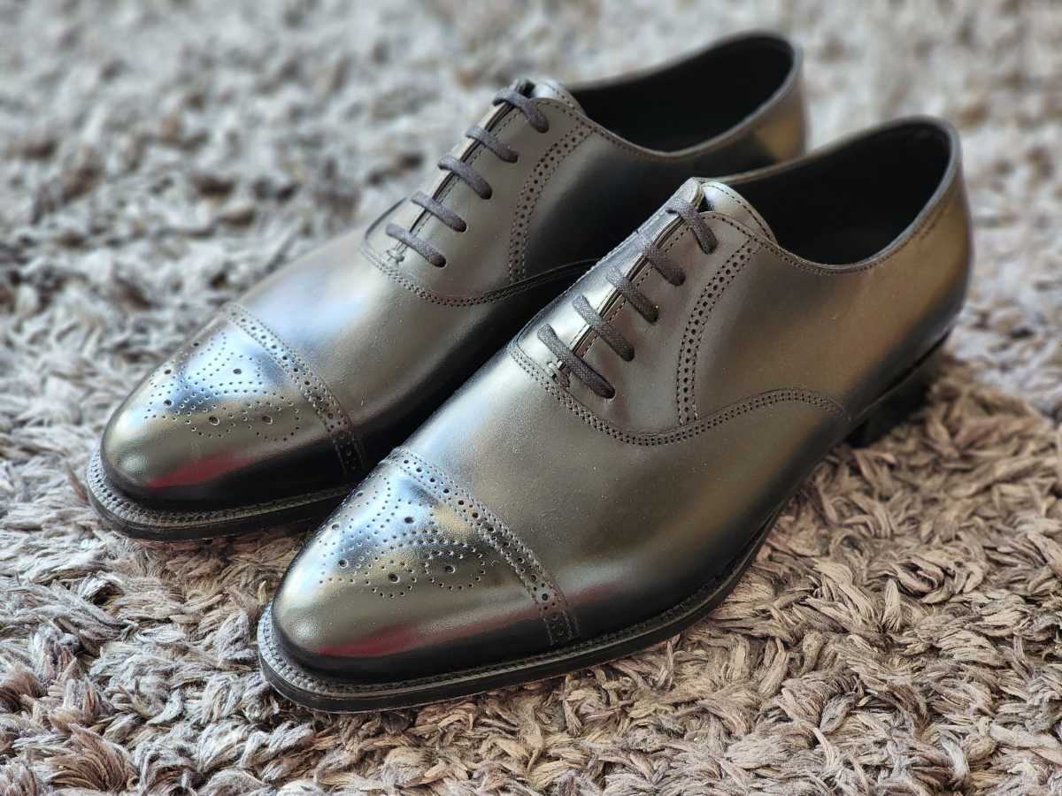 JOHN LOBB BARAL 6.5E パリロゴ 外羽根式セミブローグ - 通販