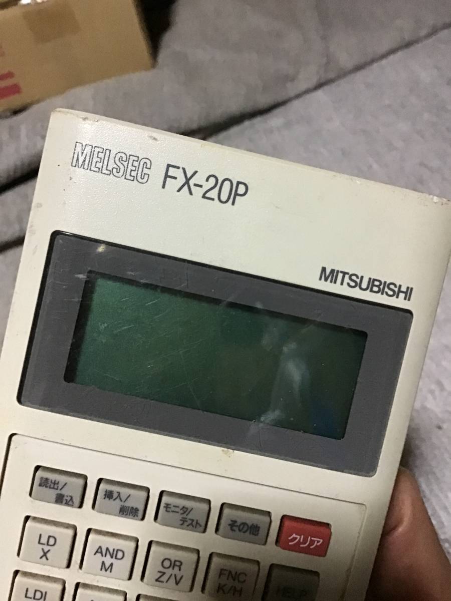 三菱電機 MELSEC FX-20P MITSUBIHI プログラミングパネル シーケンサ PLC用 プログラミングコンソール 本体のみ 動作未確認  ジャンク品