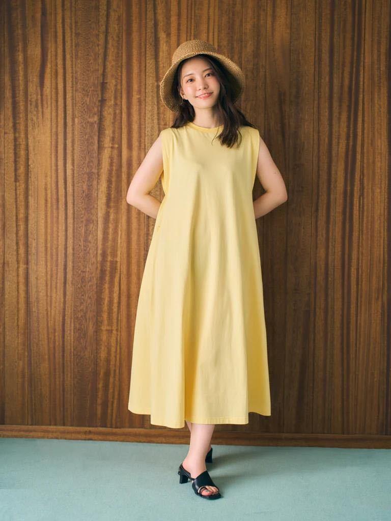 正規 cohina フルーツカラーフレアワンピース レーモン色 未使用品タグ付き XSサイズ以下 正規 cohina フルーツカラーフレアワンピース レーモン色 未使用品タグ付き XSサイズ以下