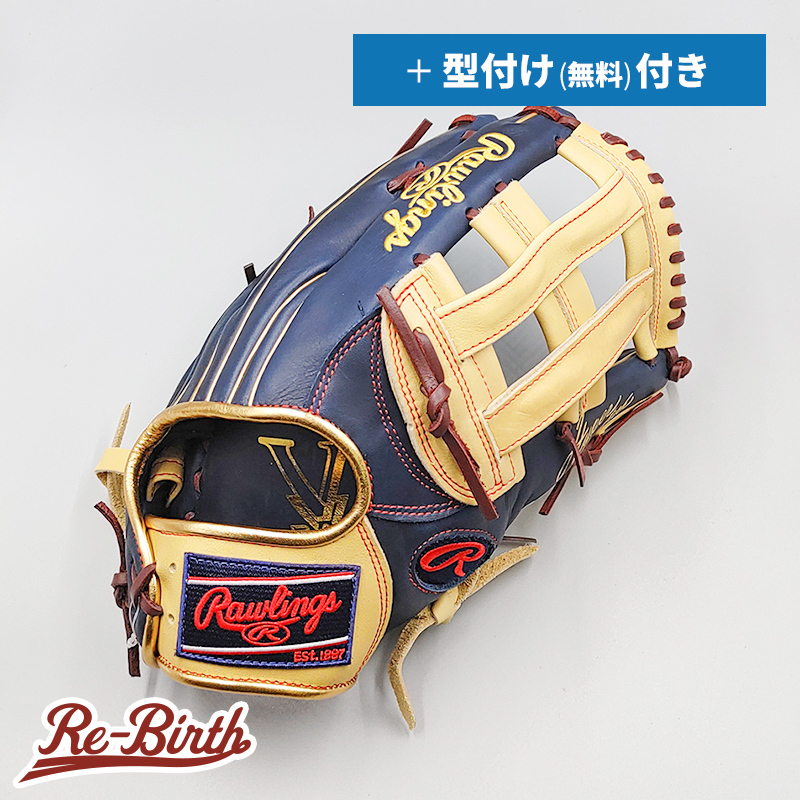 新品】 ローリングス 軟式グローブ / 外野手用 無料型付け (Rawlings