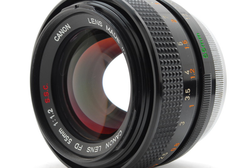 □ 良品 □ キヤノン Canon FD 55mm F1.2 S.S.C 純正フード付 #76788