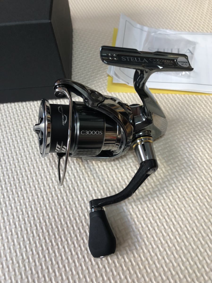 シマノ SHIMANO 22ステラ C3000SDH 夢屋CI4+シングルハンドル 50mm 夢