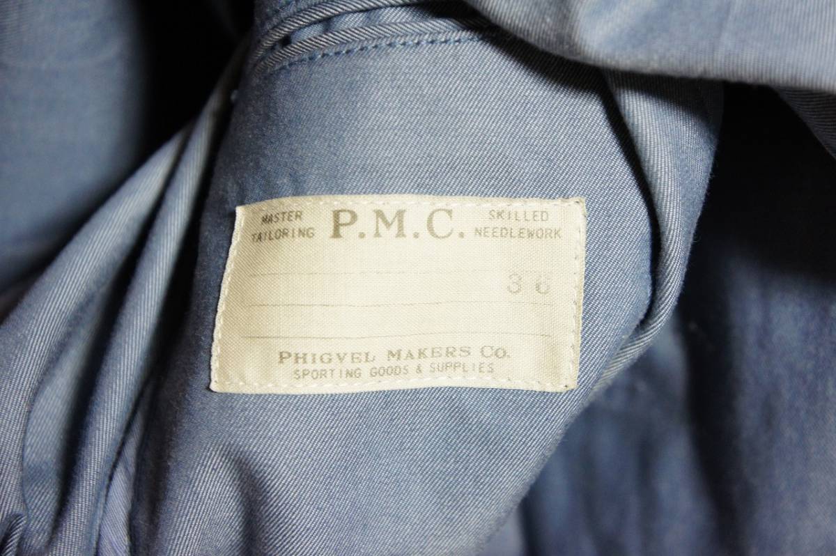 正規 PHIGVEL フィグベル ステンカラー コート PMV-OT03 青灰 サイズ1 本物 920M_画像6