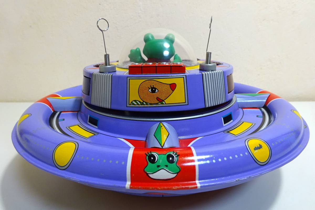 ご注意ください 動画あり!!☆野村トーイ ケロヨン宇宙基地☆ブリキ
