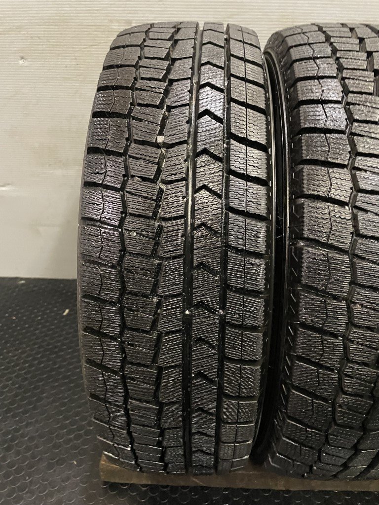 未走行に近い DUNLOP WINTER MAXX WM02 175/65R15 15インチ スタッドレス 4本 キューブ ポルテ スイフト等　(TF874)_画像2