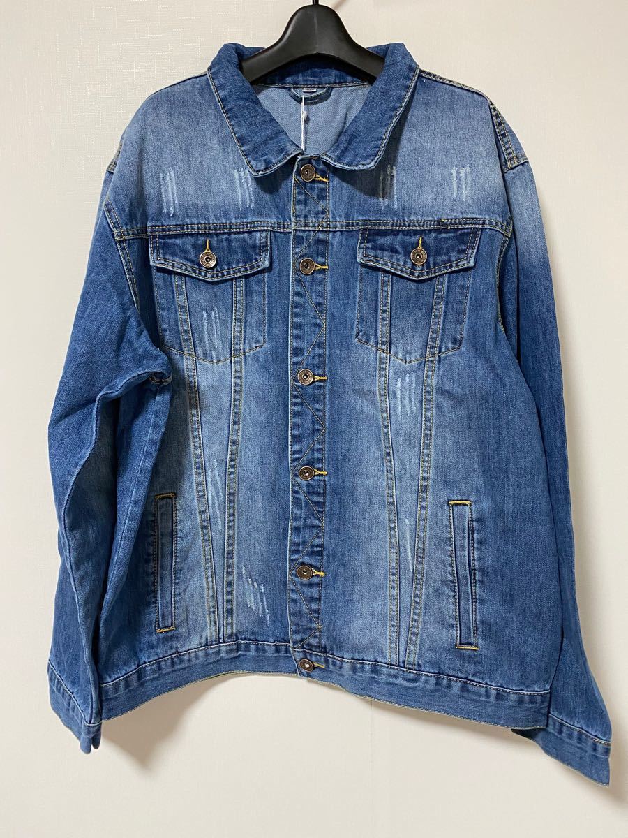 大きいサイズデニムジャケット バックインディアン刺繍入り デニムアウター 4XL | www.rtc-associates.com