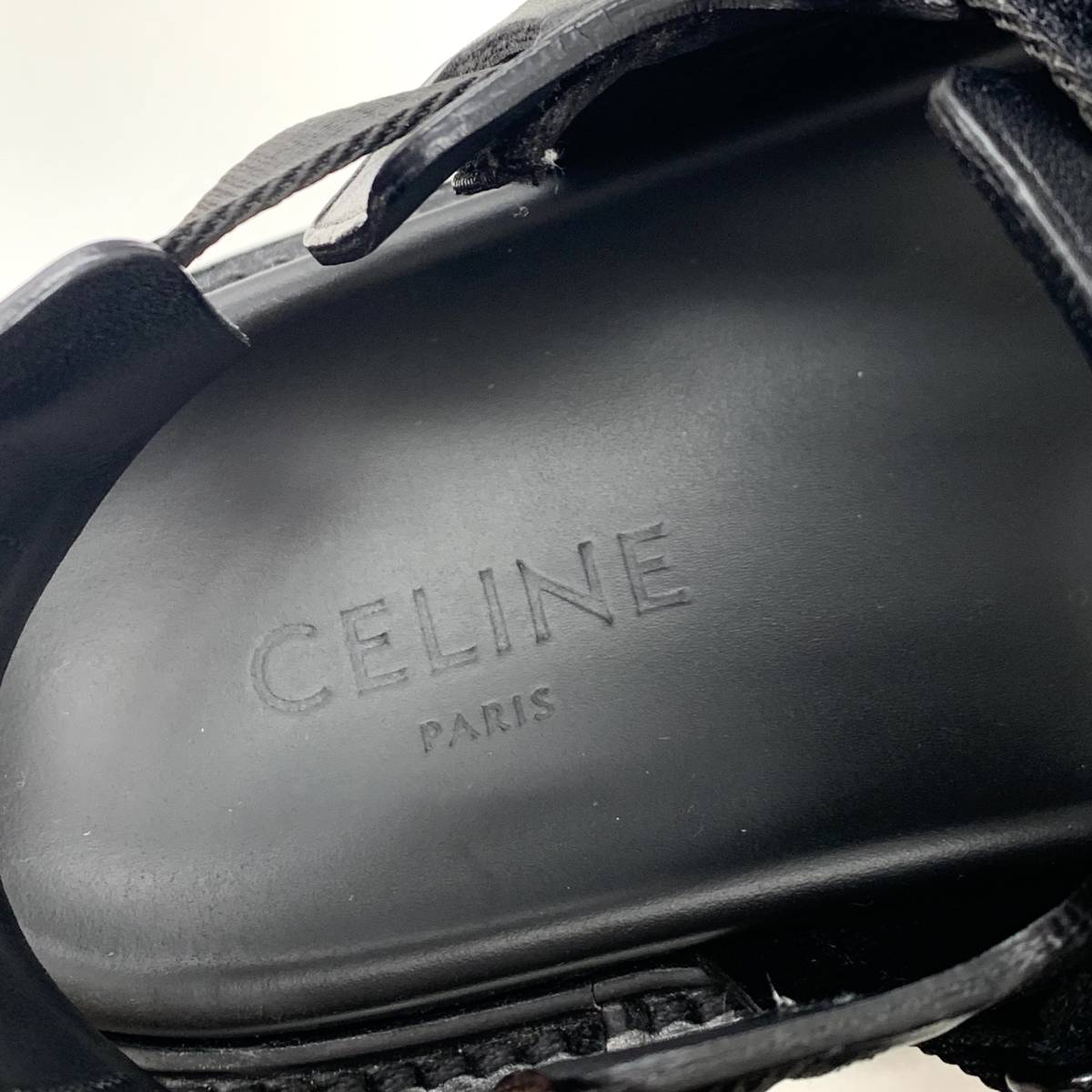 誠実 5029 LEATHER セリーヌ OLD レザー BAG ロゴ MADE ITALY/オールド