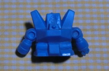 ダッガータイプ 消しゴム ブルー 青色 SDザブングル マーク1 ガシャポン戦士 当時 戦闘メカ スーパーロボット フィギュア 人形 ダッカー_画像2