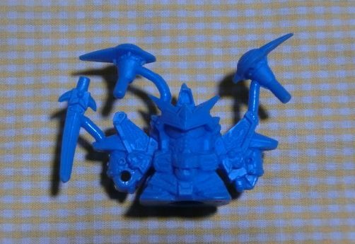 未切 白龍頑駄無 消しゴム 青色 スーパーディフォルメ ガンダムワールド マーク42 当時 バンダイ ロボット フィギュア人形