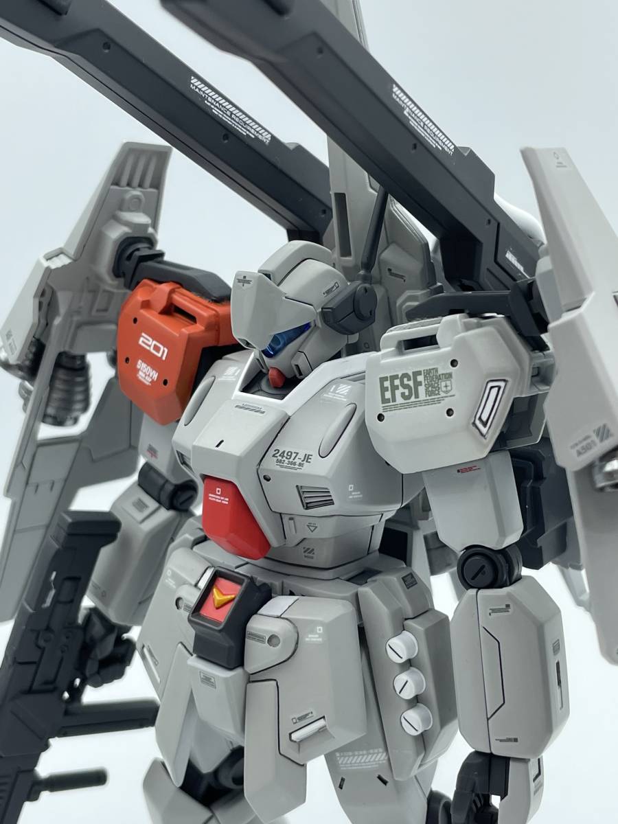 HGUC 1/144 ジェガンD型(ディフェンサーbユニット)、改造改修、全塗装