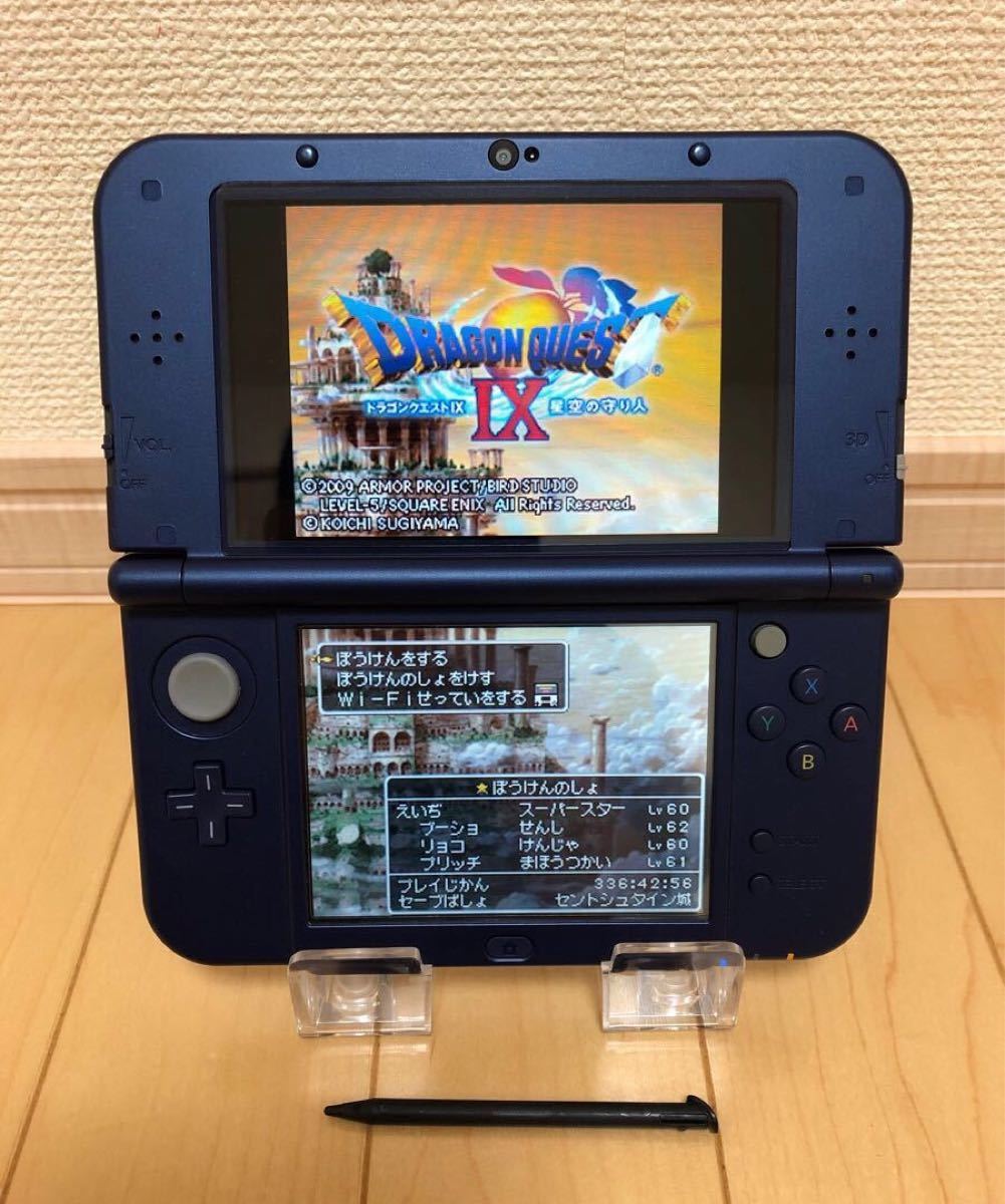 Newニンテンドー3DS LL メタリックブルー 本体　　　　　　　　　【動作確認済み】【初期化済み】【匿名配送】【消毒済み】