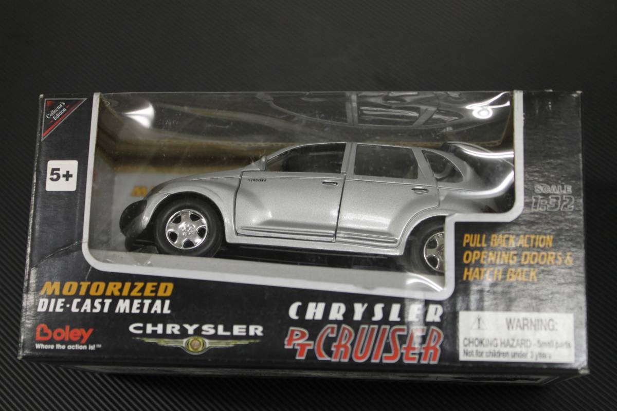 boley PT CRUSER ミニカー プルバック 1:32 ダイキャスト PTクルーザーシルバー 銀色 2000年 当時品 未開封 CHRYSLER １点のみ_画像2