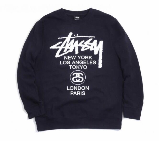 STUSSY WORLD TOUR CREW 1913817 ステューシー スウェット トレーナー