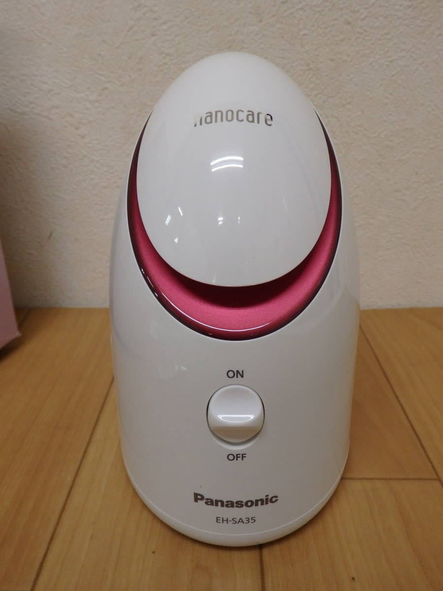 T10-4.10) Panasonic / パナソニック　スチーマー ナノケア　EH-SA35-P(ピンク調)　未使用品　箱に難有_画像2