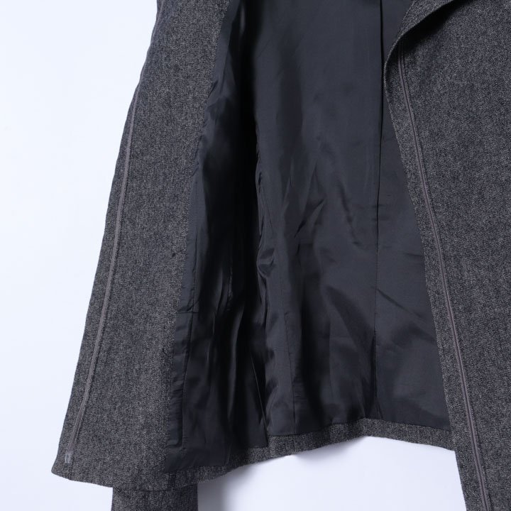 アンタイトル セットアップ スーツ ジップアップジャケット タイトスカート 日本製 レディース 1サイズ グレー UNTITLED_画像7