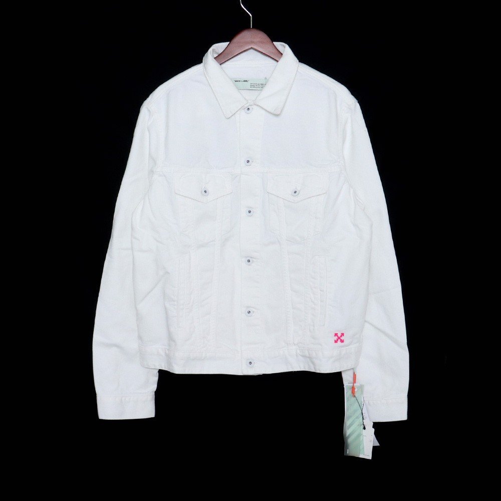 未使用 オフホワイト OFF-WHITE H2 SLIM DENIM JKT