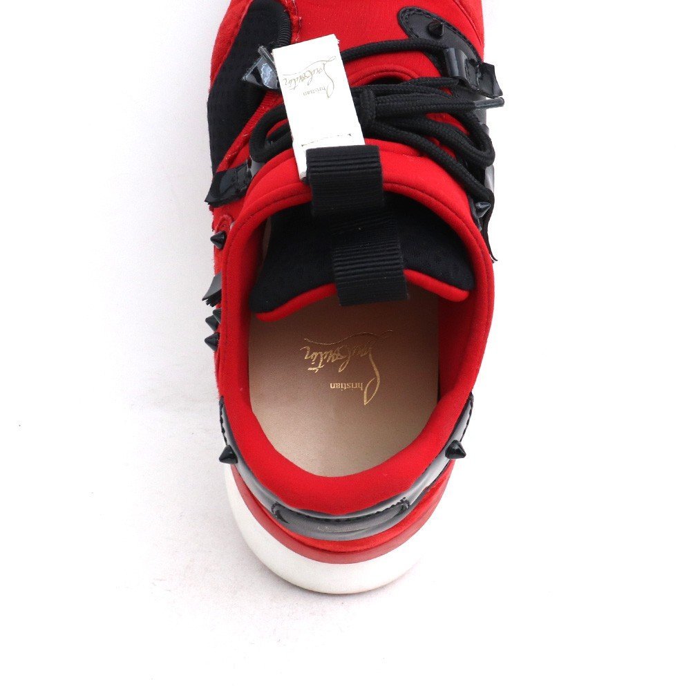 サイズ40 1/2 CHRISTIAN LOUBOUTIN RED RUNNER FLAT レッド