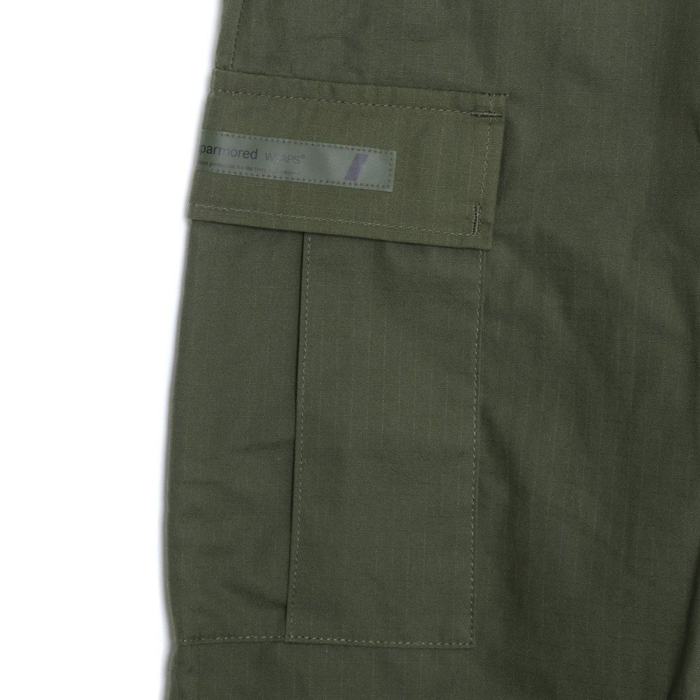 WTAPS 21AW JUNGLE STOCK / TROUSERS / COTTON. RIPSTOP 212WVDT-PTM03 オリーブ サイズ1 ダブルタップス ジャングルストックカーゴパンツ_画像3