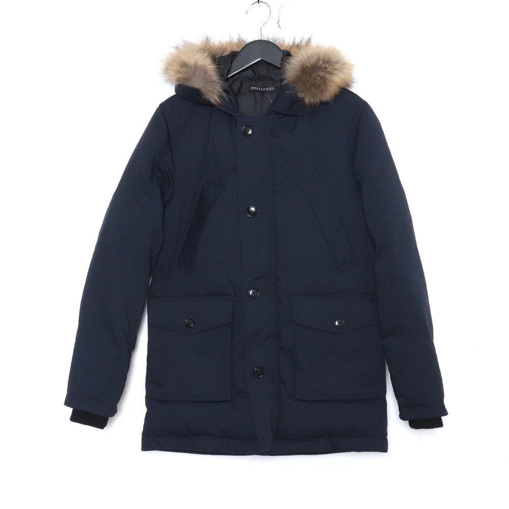 DRESS CODE пуховик S размер темно-синий платье код 