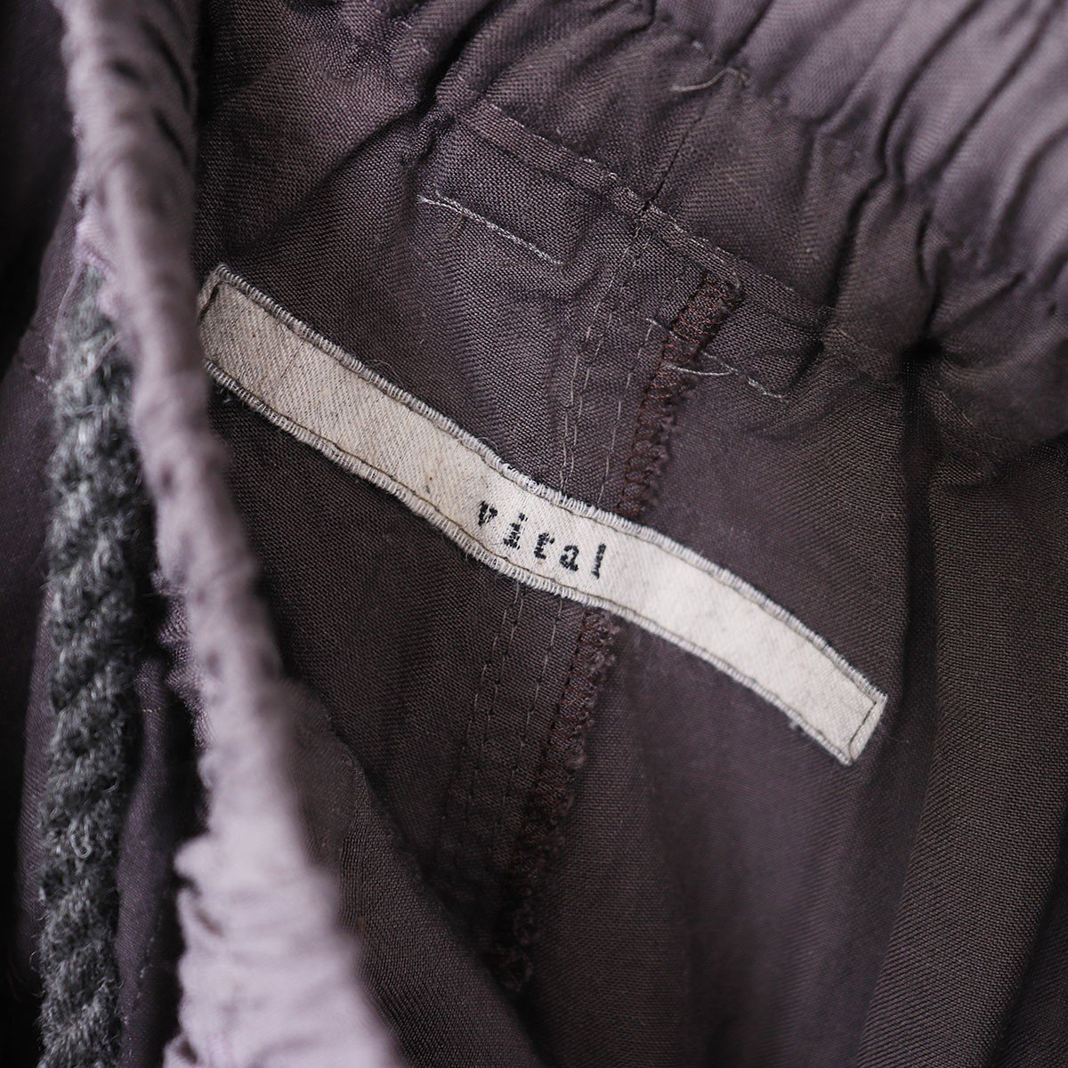 VITAL 19SS SARROUEL EASY PANTS サイズ1 グレー ヴァイタル イージーサルエルパンツの画像4