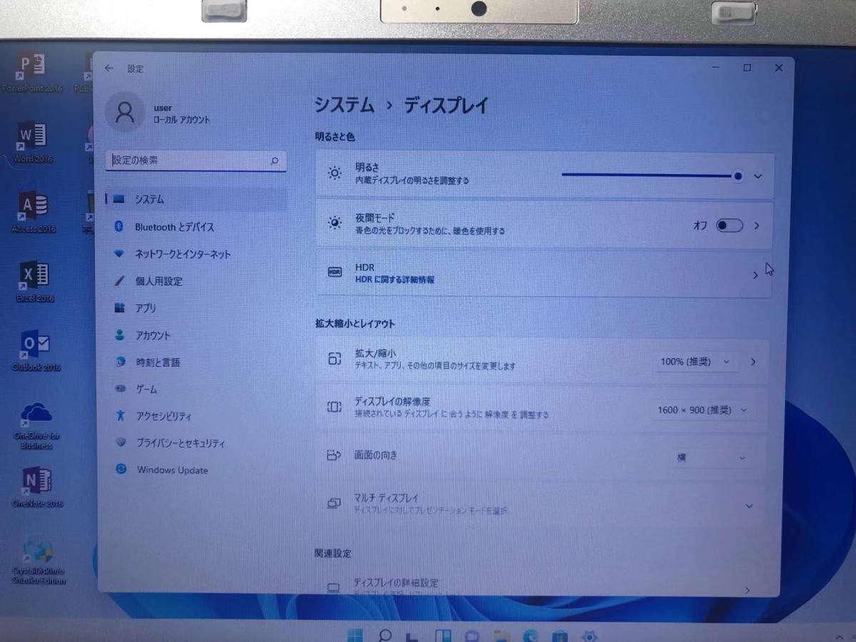 Panasonic Let's note CF-SX3★Core i5★16GB★SSD128GB★Sマルチ カメラ Bluetooth Win11 pro Office2016 _画像6
