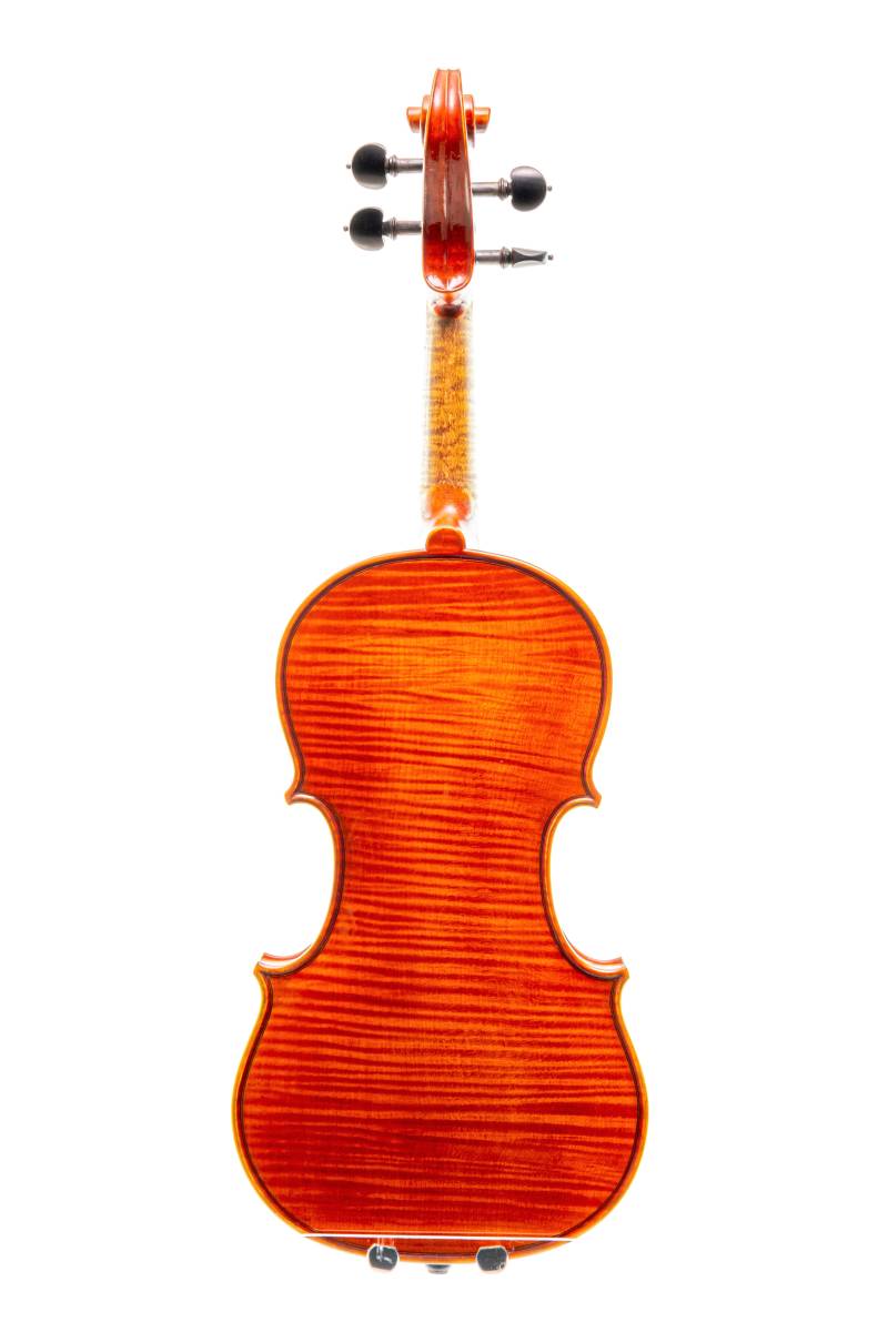 【試奏動画&製作証明書】450万円以上 Mario Gadda マリオ ガッダ 1979年 イタリア モダン ヴァイオリン Violin 小提琴 バイオリン 売り切り_美しい杢目の一枚板と艶やかなニス