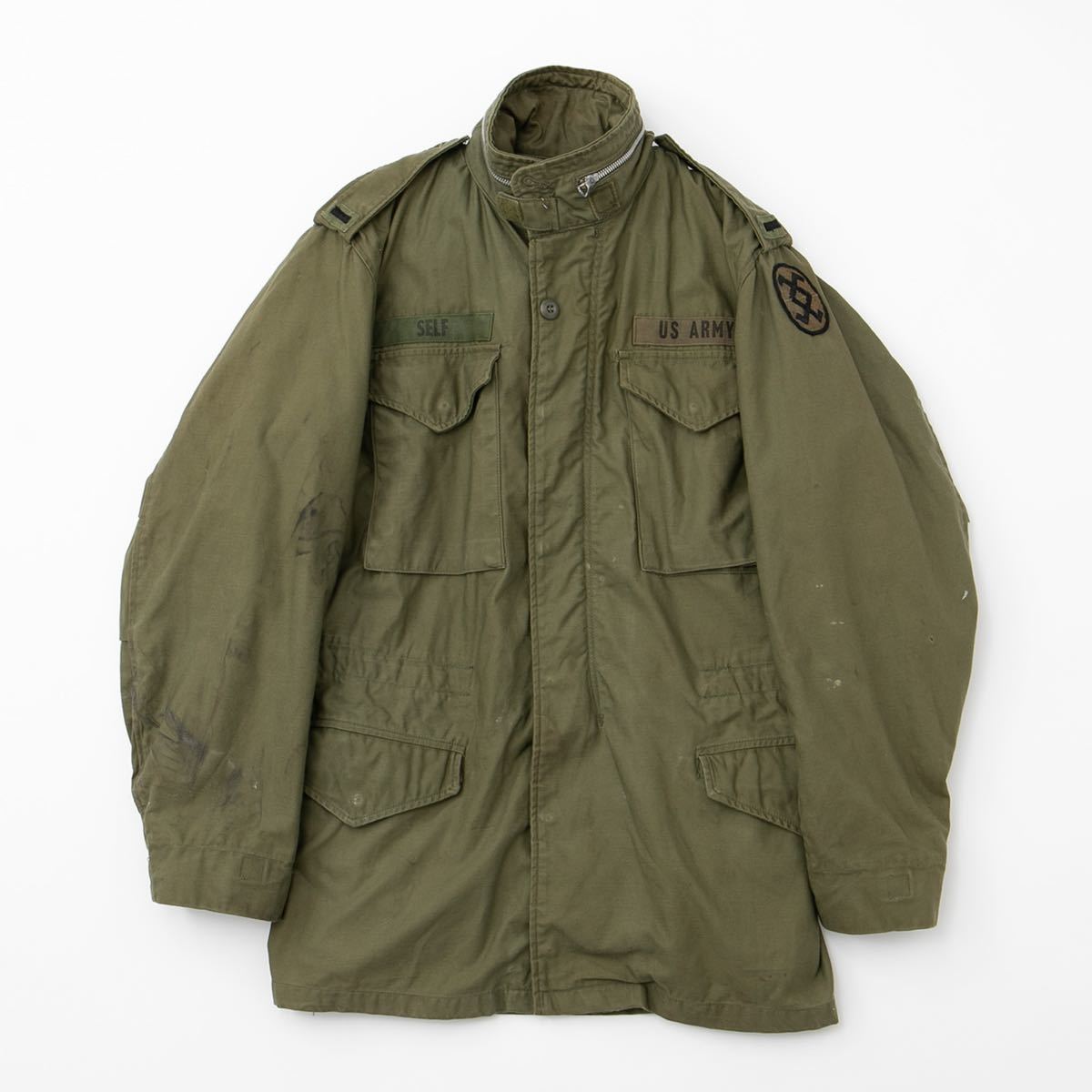 【名品】60s U.S ARMY M-65 M65 field jacket 2nd ヴィンテージ フィールドジャケット LONG-SMALL  フード付き アメリカ軍 Vintage military