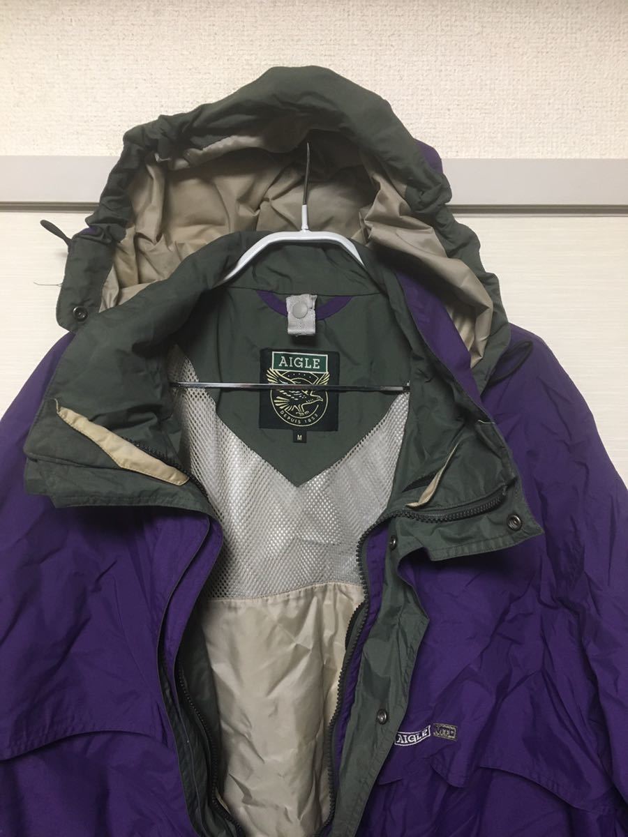 AIGLE エーグル 撥水 マウンテンパーカ 3in1 ジャケット M AIGLE エーグル 撥水 マウンテンパーカ 3in1 ジャケット M