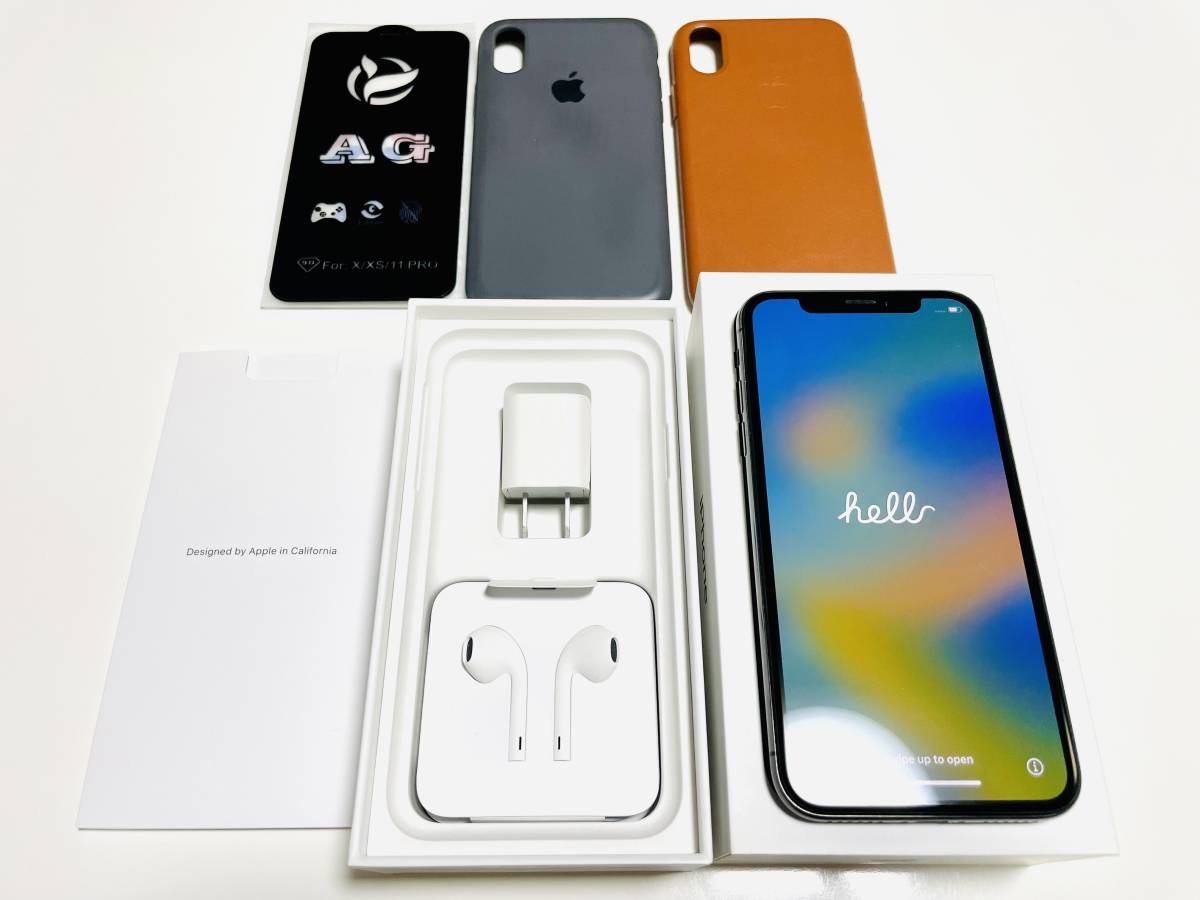 iPhone X Space Gray 256 GB SIMロック解除済み スマートフォン本体 ...