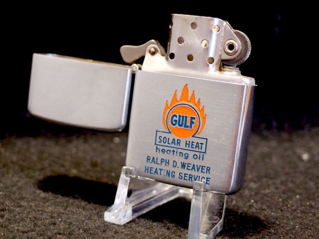 ビンテージ ZIPPO☆GULF heating oil☆1955年/Light Use/激レア/有名