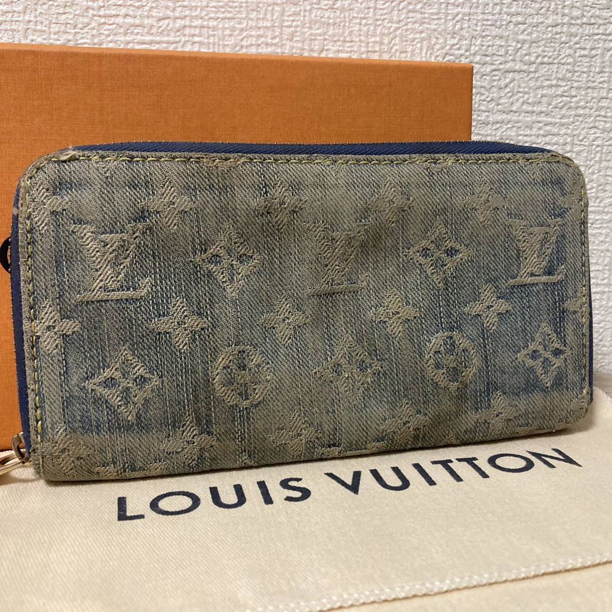 ○超希少○廃盤品○ルイヴィトン モノグラム デニム ブルー ジッピー