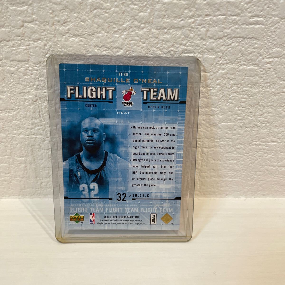 NBAカード　マイケルジョーダン　flight team 06-07    シャキールオニール　flight team 06-07