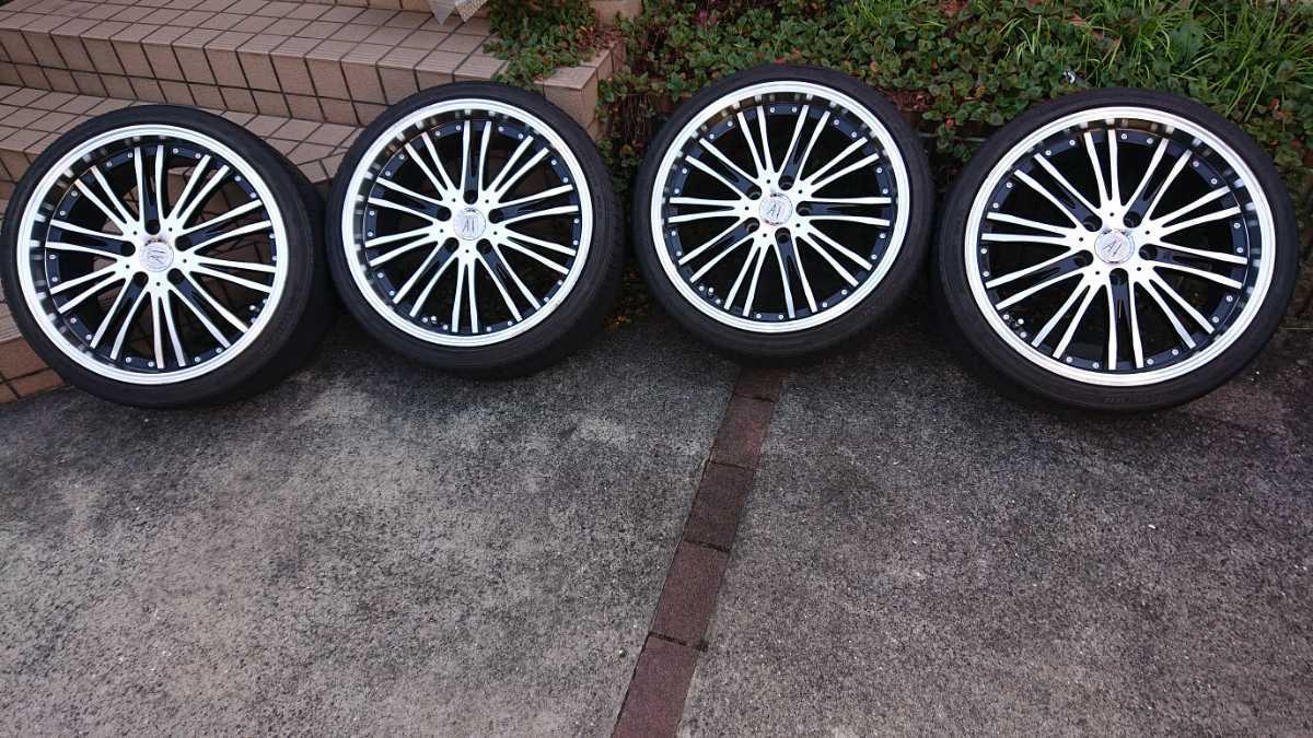 送料無料!美品 ANHELO 19インチ×新品タイヤ選択自由225/40R19等 | www