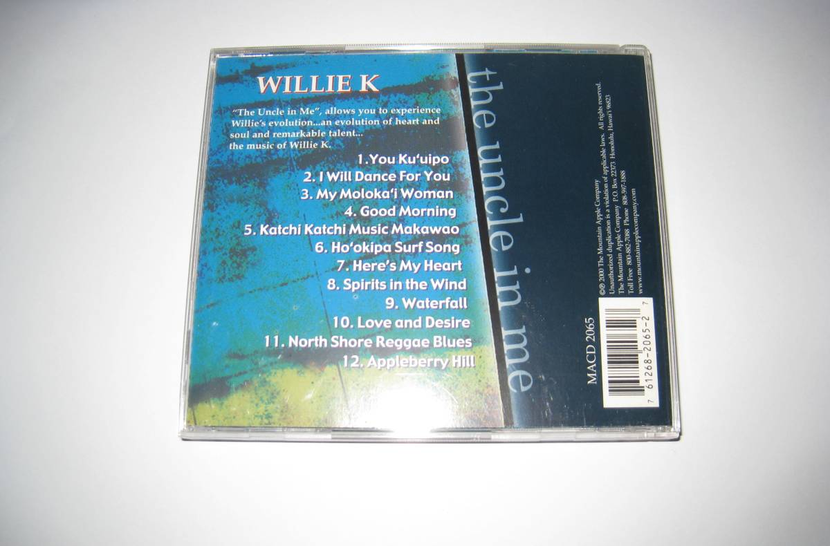 Willie K / The Uncle In Me ウィリーK ザ アンクル イン ミー CD USED 輸入盤 hawaiian music ハワイアンミュージック hula フラダンス_画像3