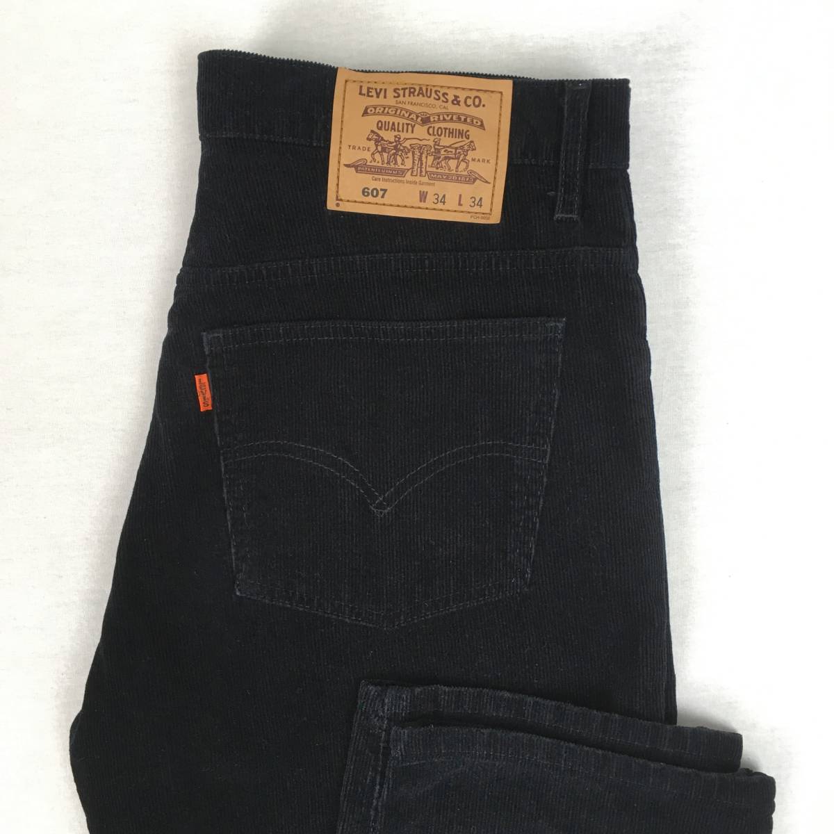 Levi's リーバイス 607 607-40 00年 コーデュロイ ストレート W34 L34 パンツ オレンジタブ IRREGULARスタンプ_画像1