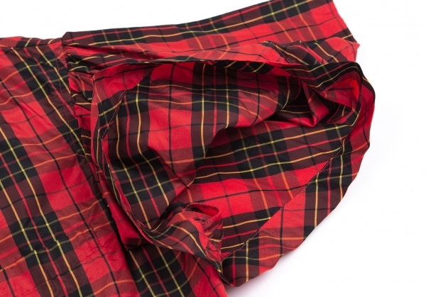  Toriko Comme des Garcons tricot COMME des GARCONS tartan проверка деформация рукав Short жакет красный чёрный M ранг [ женский ]