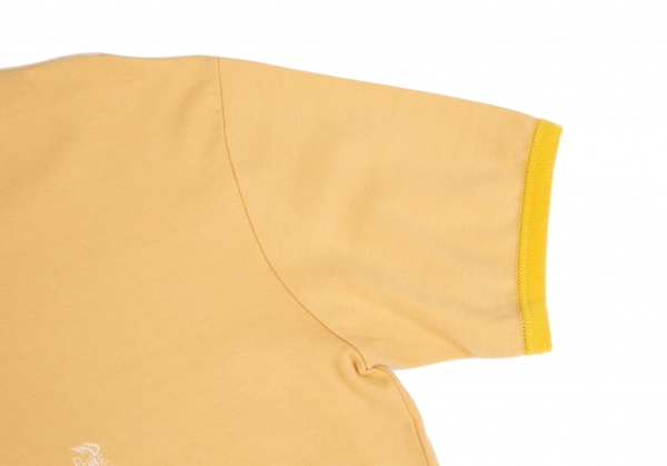 パパスPapas カジキワンポイント刺繍リンガーTシャツ オレンジM 【メンズ】_画像6