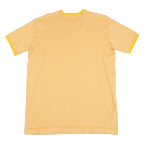 パパスPapas カジキワンポイント刺繍リンガーTシャツ オレンジM 【メンズ】_画像9