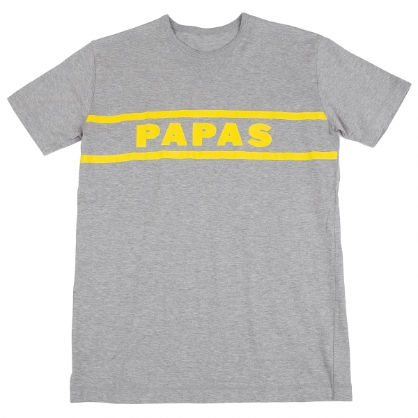 2022年最新入荷 パパスPapas フロントロゴプリントVガゼットTシャツ 【メンズ】 杢グレーM パパス 2022年最新入荷 パパスPapas フロントロゴプリントVガゼットTシャツ 【メンズ】 杢グレーM パパス