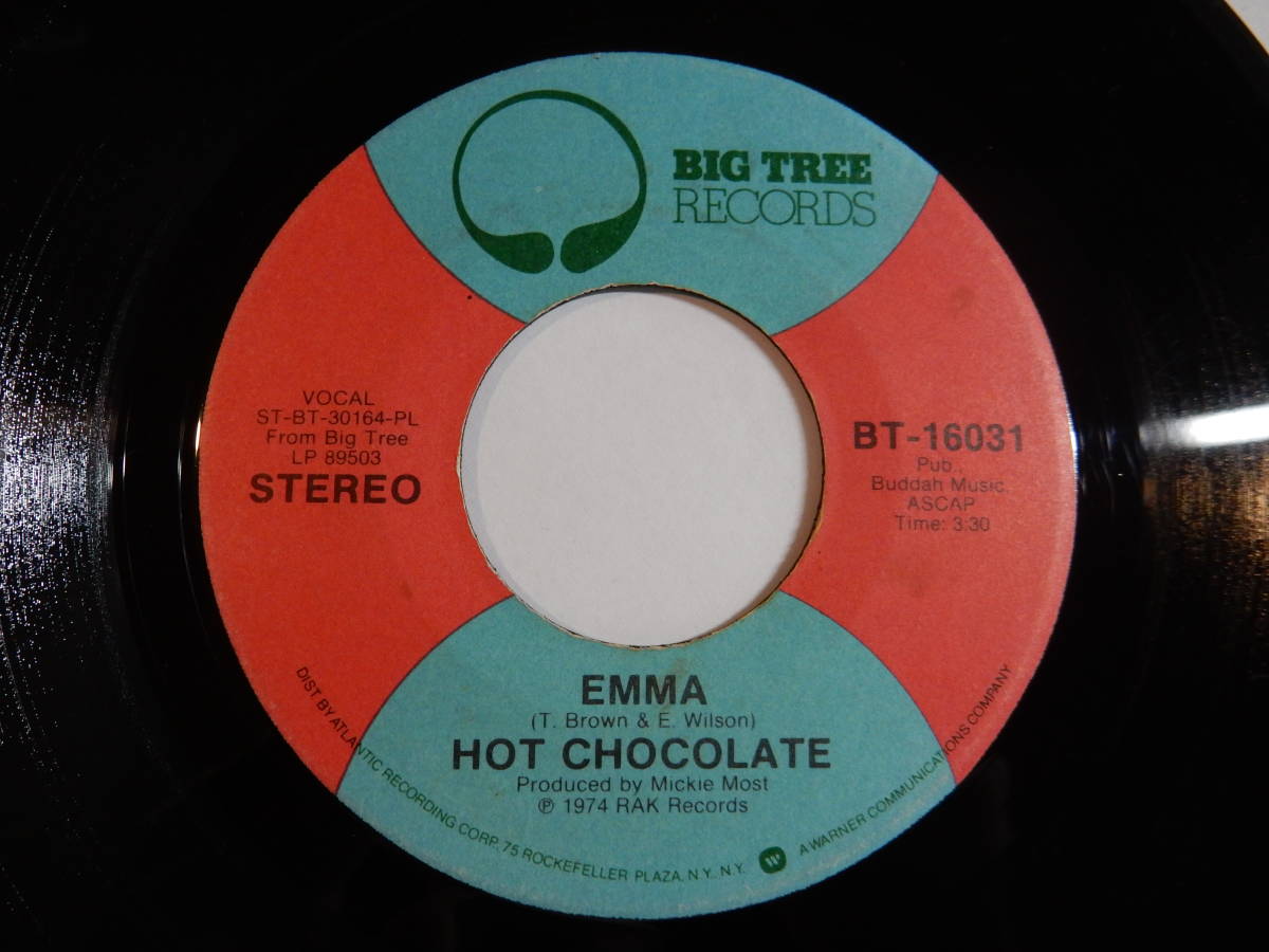 Hot Chocolate Emma / A Love Like Yours Big Tree US BT-16031 200719 SOUL ソウル レコード 7インチ 45_画像1