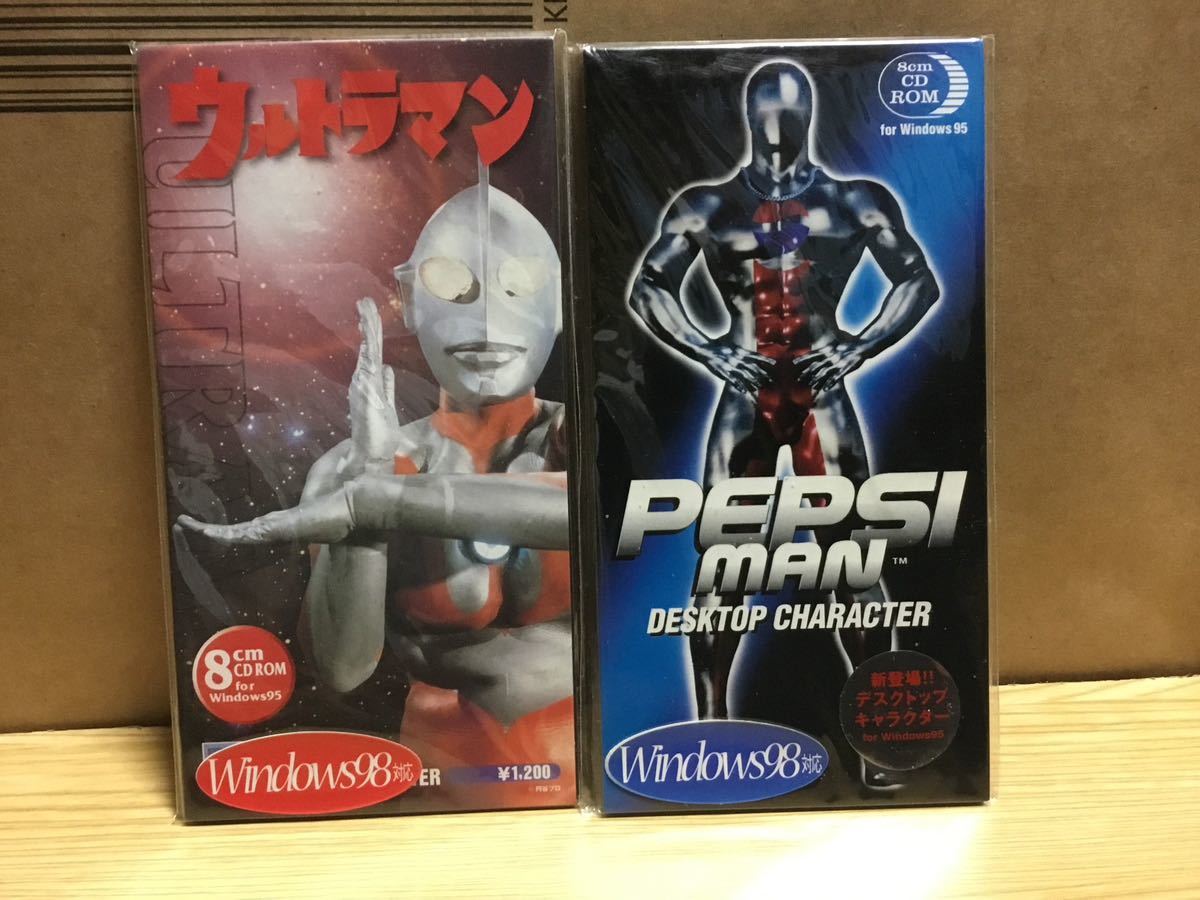 Windows95 Ultraman & Pepsiman 8cm CD ROM