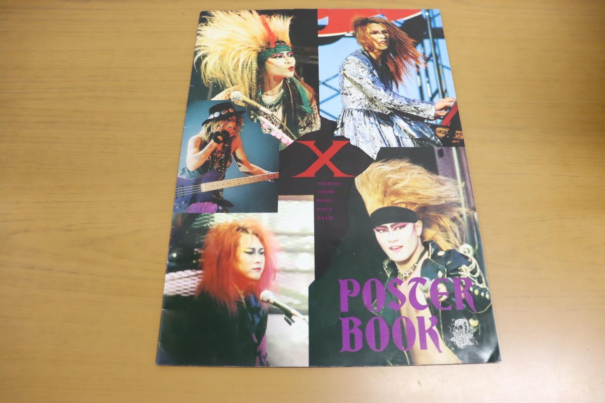 海外 01 X JAPAN ポスターブック 初期グッズ hide YOSHIKI TAIJI Toshi
