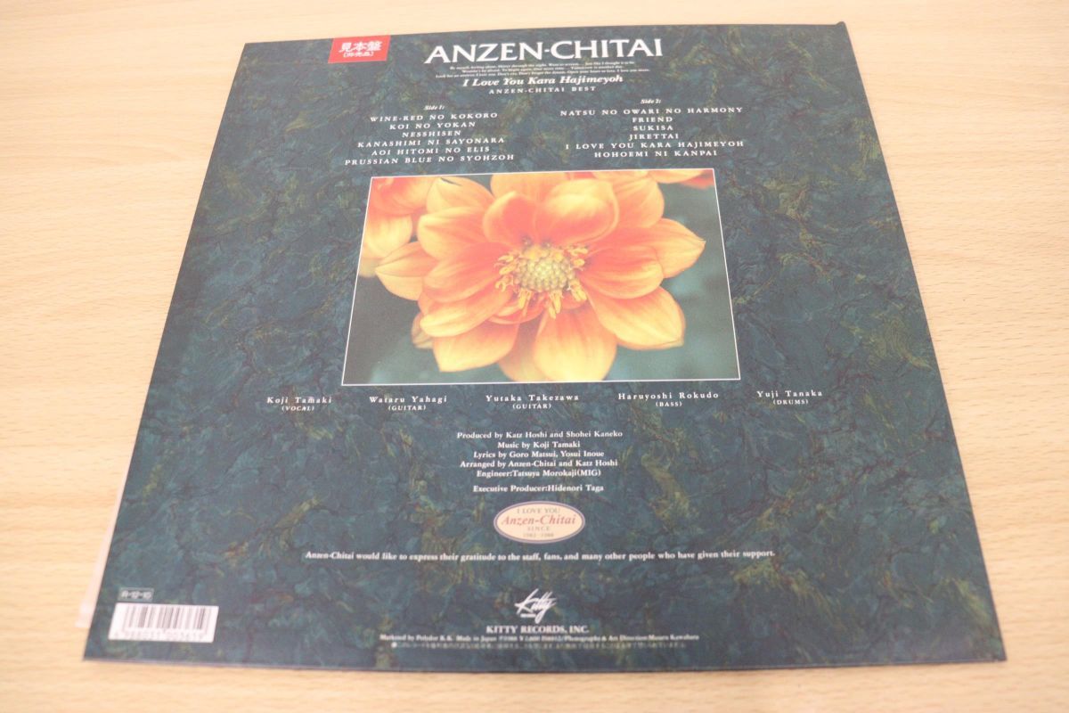 SALE/61%OFF】 安全地帯 プルシアンブルーの肖像 見本盤帯付 見本盤 ギター・バトル