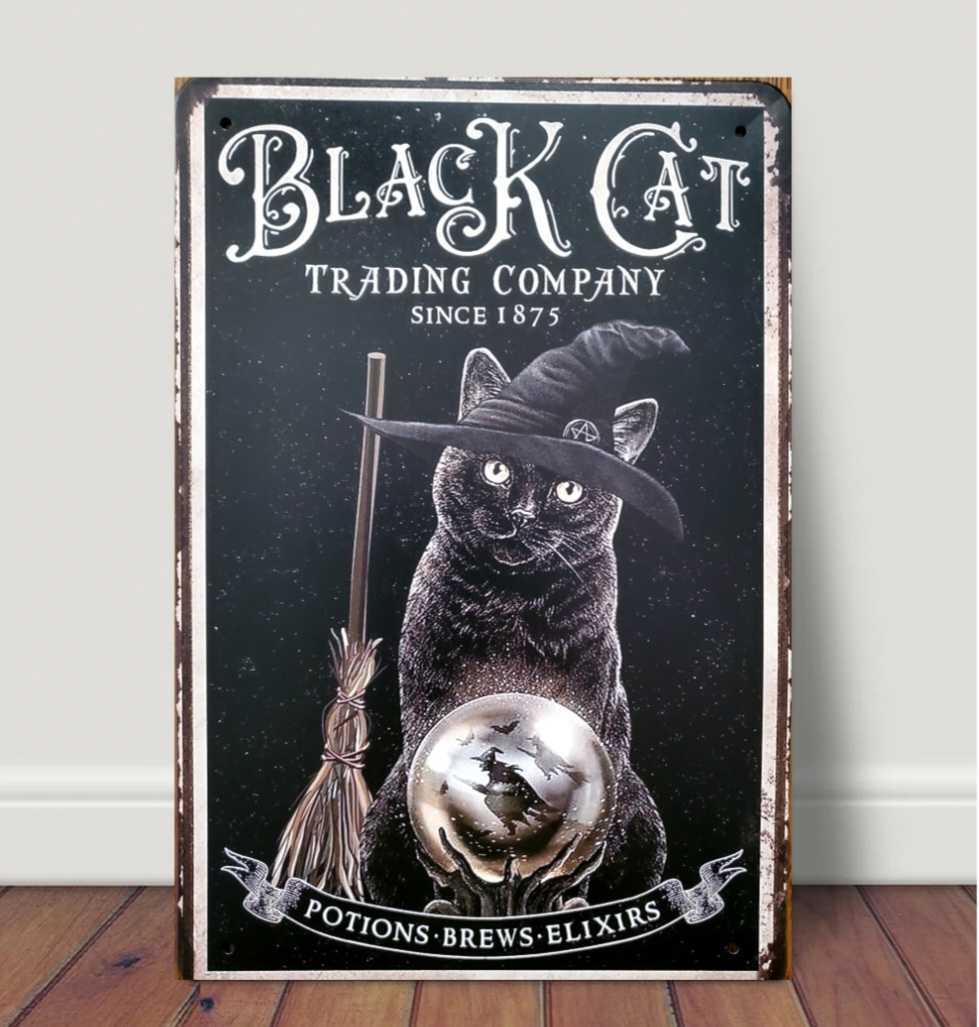  жестяная пластина табличка HANAKO retro кошка. постер T34 чёрный кошка . женщина spilichuaru кристалл лампочка welcome board 