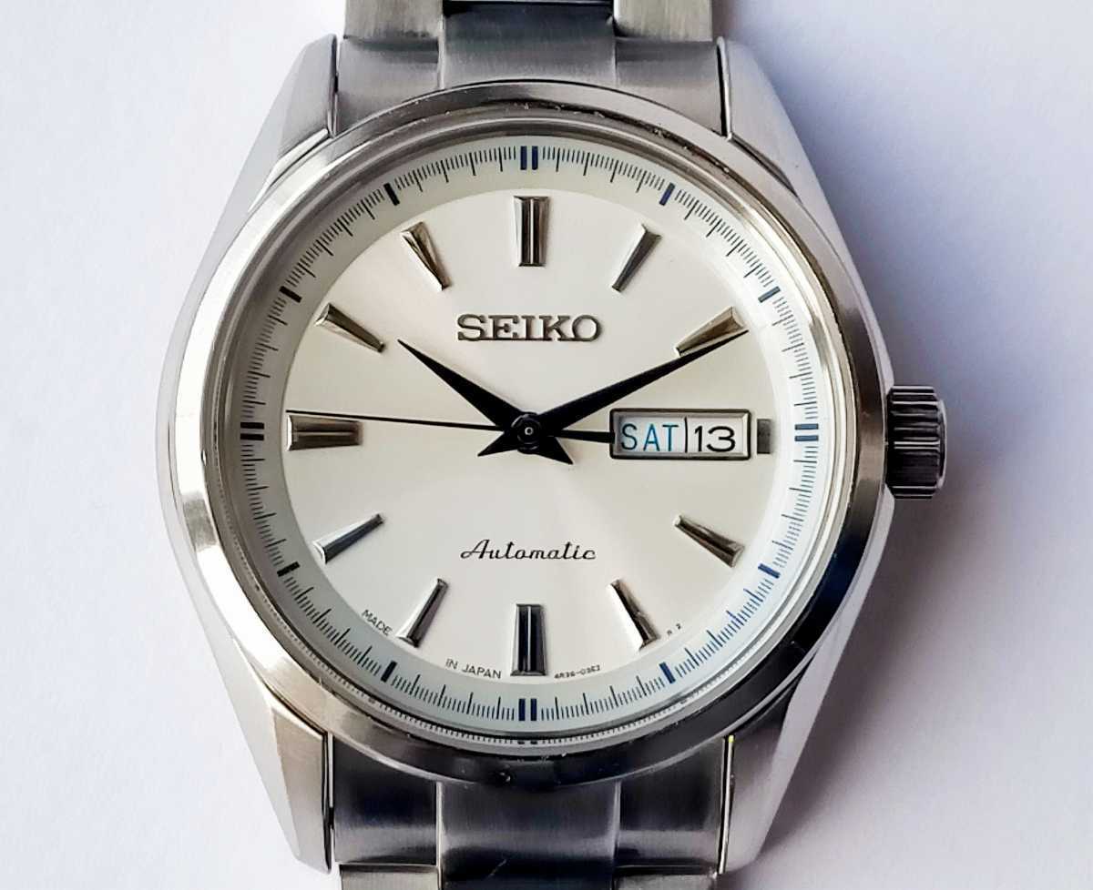 本物新品保証】 SEIKO セイコー プレサージュ デイデイト4R36-03H0 自動巻き腕時計 