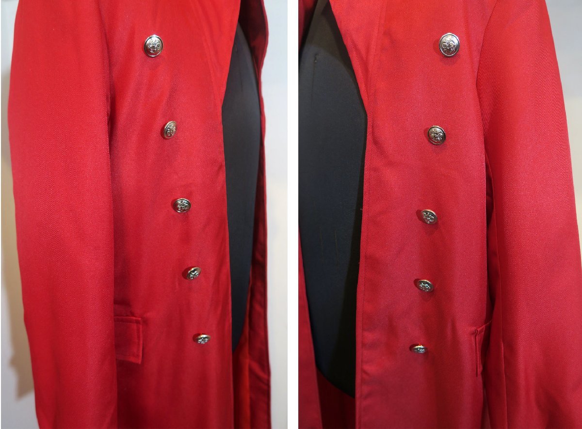 新品 Lサイズ 中世ルネッサンス ビクトリア騎士コート 3159 赤 レッド RED コスプレ ゴシックロック ヴィジュアル系 ステージ パーティー_画像5