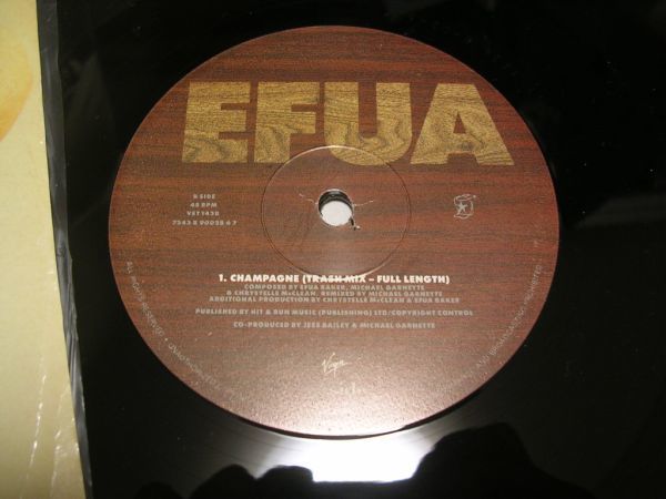 ●R&B 12inch●EFUA / DOWN IS THE DROP_画像3