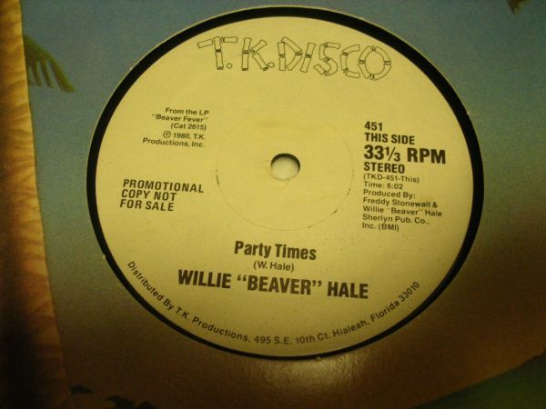 ●DISCO SOUL FUNK 12inch●WILLIE BEAVER HALE / GROOVE ON_画像2