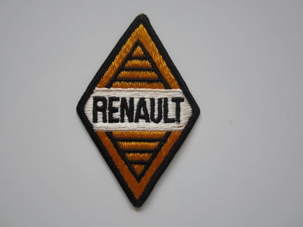 ビンテージ RENAULT ルノー ロゴ ワッペン/自動車 整備 レーシング エンブレム ステッカー レーシング F1 フォーミラ 158_画像3
