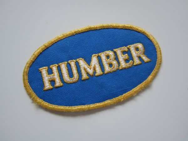 ビンテージ HUMBER ハンバー クラシックカー ロゴ ワッペン/自動車 バイク スポンサー 古着 70_画像1